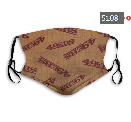 2020 NFL San Francisco 49ers #1 Dust mask with filter